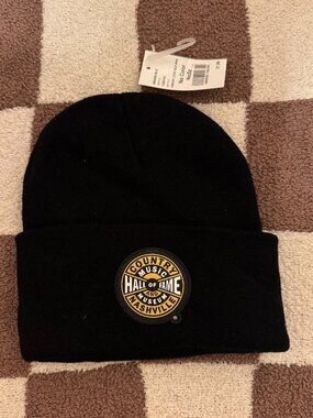 Country Music Hall of Fame Museum Black Beanie - NWT